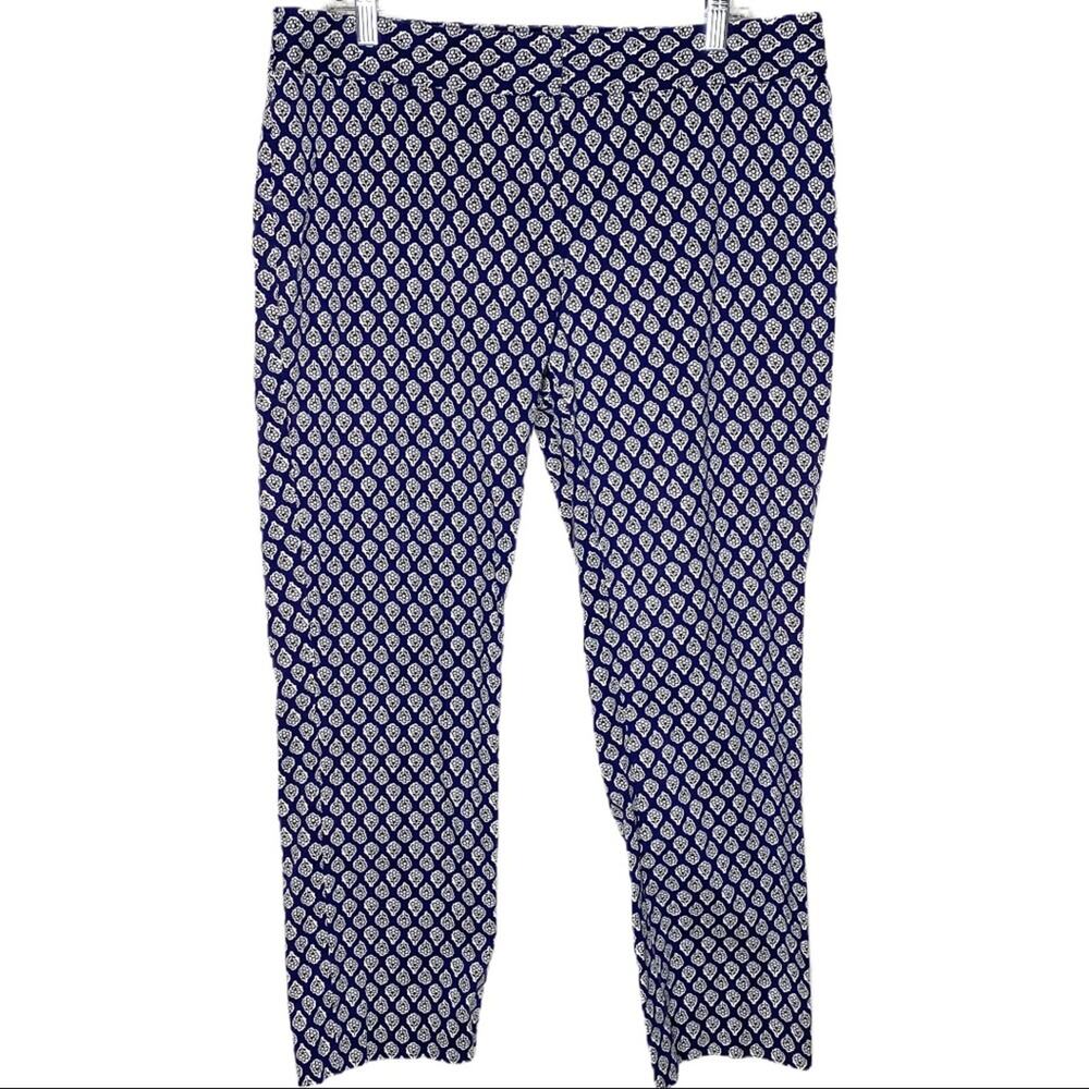 Tommy Hilfiger Floral Capri Blue Pants Size 14